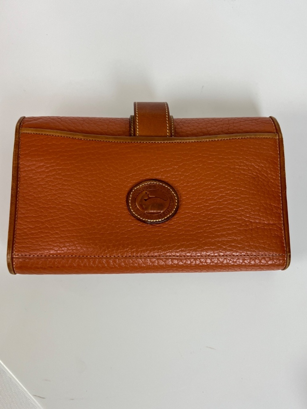 3 Pc Vintage Dooney & Bourke Madison Checkbook Wallet, Cosmetic Bag, Key Holder - Picture 3 of 16